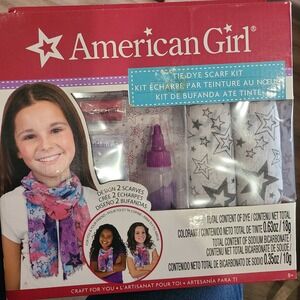 American Girl Tie Dye Scarf Kit Fashion Angels DIY Craft Set Makes 2 Scarves